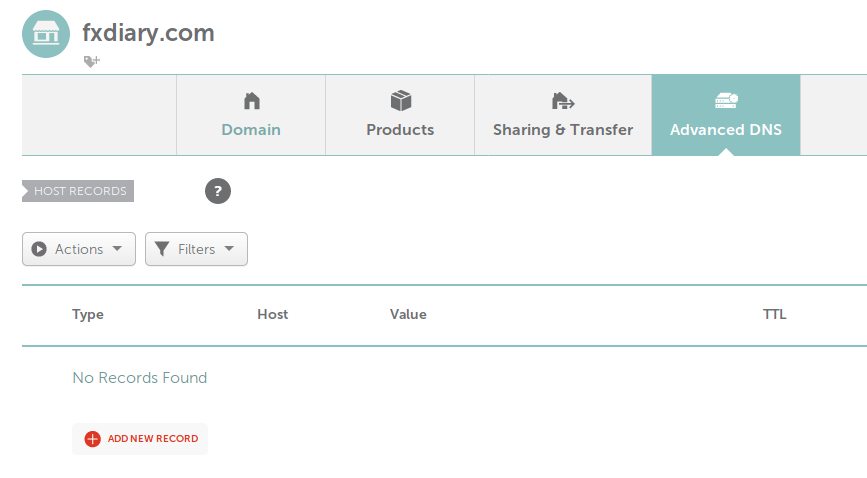 click add new record add two a records and fill in the server ip address of the vultr you just purchased - 404 not found nginx fortnite